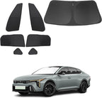 TINGLU Window Shades for Kia K4 2025 2026 Accessories Car Side Full Windows Rear Triangular Windshield Sun Shade Sun UV Rays & Privacy Protection for Camping 7PCS