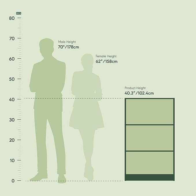 Furinno JAYA Book Shelf, 3-Tier Bookshelf, Bookcase with Adjustable Shelves, 9.5 x 24.5 x 40.3, for Organization and Storage,