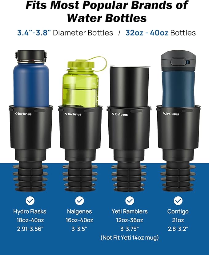 JOYTUTUS Car Cup Holder Expander Compatible with Toyota RAV4 2025 2024 2023 2022 2021 2020 2019,Compatible with Yeti Ramblers