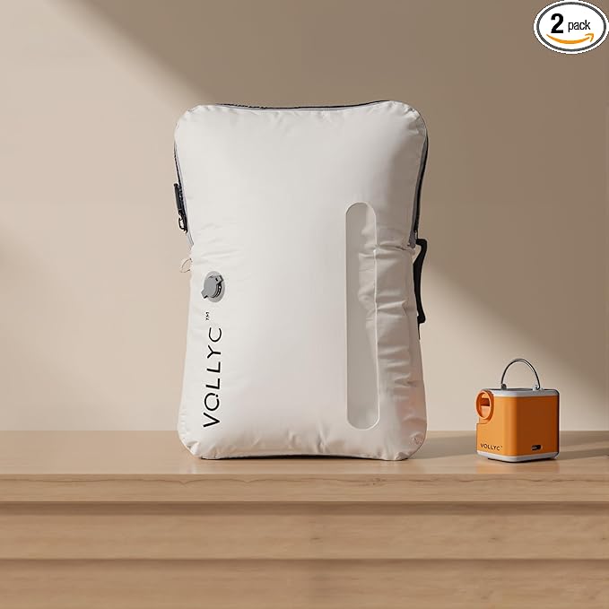 25L Waterproof Travel Vacuum Bags with Pump, Tear-Resistant Design,Lightweight Compression Storage, Durable Vacuum Seal Bags 