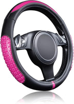 Flying Banner car Steering Wheel Cover Gel Massage Velvet Cool Warm Universal Size 15 inches SUV Truck Anti Slip Odorless Sum