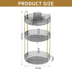 360° Rotating Makeup Organizer, Large-Capacity Skincare Make Up Storage 3 Tier Perfume Organizers Cosmetic Dresser Organizer 