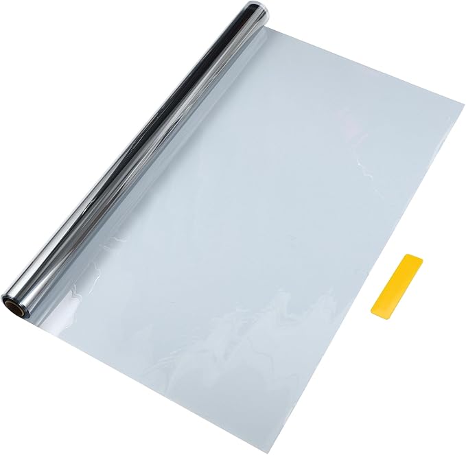 Motoforti Nano Ceramic Car Window Tint Film VLT 60% IRR 60% UVR 55% Silver Tone 14.76 ft x 35.43 Inch Privacy Film 2mil PET 1 Pc