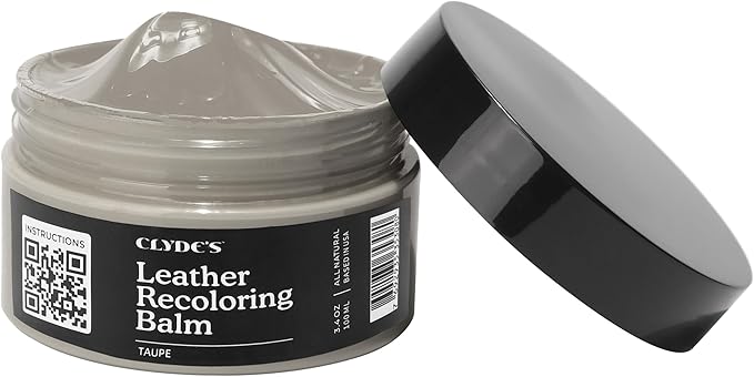 Clyde's™ Recoloring Balm | Non-Toxic Material Dye & Restorer for Furniture, Car Seats, & More | 23 Colors (Taupe, 100ML)