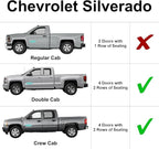 Side Window Front Seat Reflective Sunshade Custom Fit for 2020 2021 2022 2023 2024 2025 2026 Chevrolet Silverado 2500 3500 (Not for 1500 Models), Double Cab Crew Cab 4Dr 4Door (Set of 2)