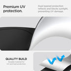 Spigen Triple-Coated CryoShade Front Windshield Sunshade (Reinforced Velcro Strap) Designed for Jeep Wrangler JL 2025-2018 & Gladiator 2025-2020