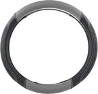 GIANT PANDA Car Steering Wheel Cover for Ford - F150 F250 F350 Expedition, (15.5-16 inches - Black+Gray)