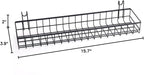 Kaforise Hanging Basket for Wire Wall Grid Panel, Multi-Function Wall Storage and Display Basket, Medium Size, Black Painted