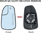 Passenger Right Side Mirror Replacement for 2013 2014 2015 2016 2017 2018 2019 2020 Ford Fusion Side Mirror Glass - Side View Heated Convex Mirror with Blind Spot Rear Holder