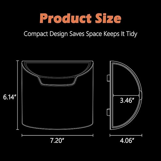 Leakproof Car Trash Can,Mini Car Trash Bin for SUV and Truck,Small Removable Liner Garbage Can,Waterproof Automotive Trash Can for Vehicle,Home,Office,Multipurpose,Easy to Clean (Black)