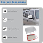 AUCERAMIC Chrome Mirror Cover Caps Fit 1999-2007 for Chevy Silverado Suburban Tahoe Avalanche 1999-2006 for GMC Sierra Yukon 2002-2006 for Cadillac Escalade (Stick-on Overlay)