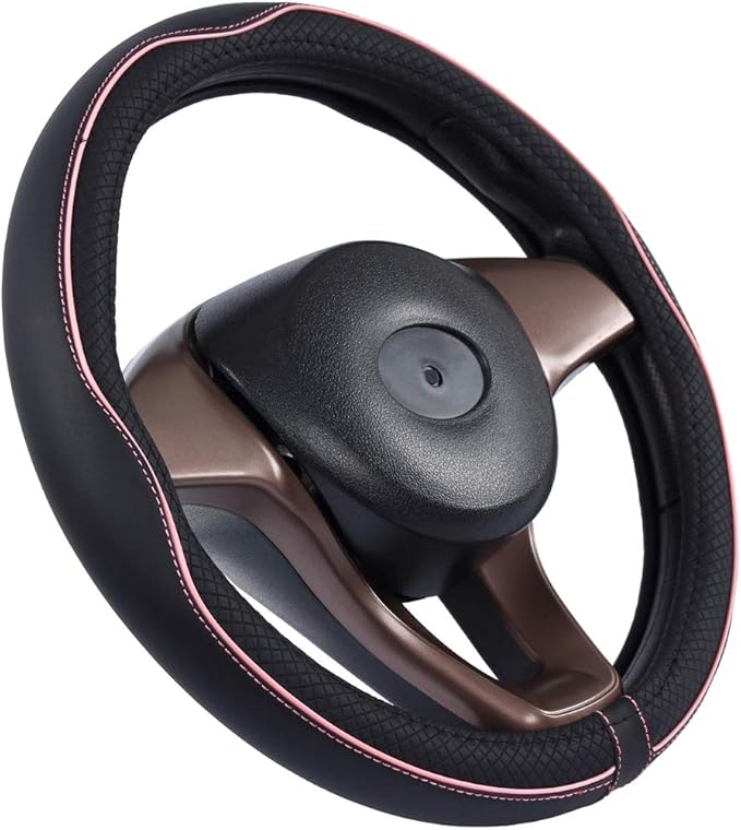Mayco Bell Large Size Steering Wheel Cover Anti-Slip,Safety,Soft,Breathable,Durable,Full Surround,Comfortable Grip Microfiber