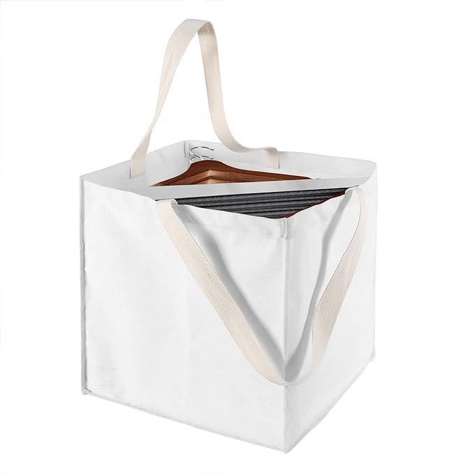 Clothes Hanger Organizer Holder for Space Saving, Fresheracc Hanger Triangle Storage Bag with Handles for Closet Tidier Laund