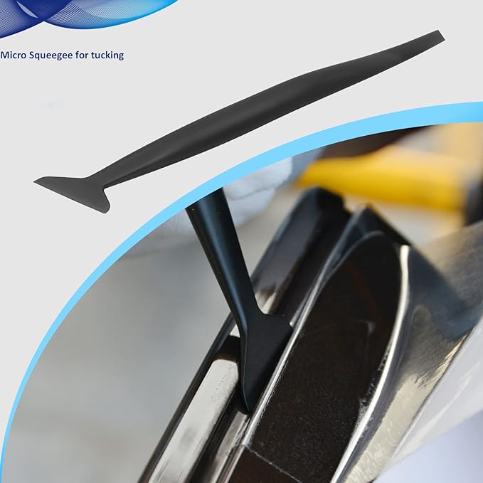 NEWISHTOOL Window Film Kit Vinyl Wrap Tools Includes Razor Scraper, Film Cutter, Ruler Squeegee and Tint Squeegee for Window Privacy Film Installation, Vinyl Applicator