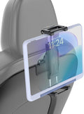 Headrest Tablet Holder for Tesla Model 3/Y/S/X [Up to 15.6"][Large Clamp] Road Trip Essentials, Backseat iPad Mount for Thick Cases, Fits 5.5-15.6" iPad Pro/Air/Mini, Galaxy Tab, Fire Tablets