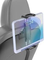 Headrest Tablet Holder for Tesla Model 3/Y/S/X [Up to 15.6"][Large Clamp] Road Trip Essentials, Backseat iPad Mount for Thick Cases, Fits 5.5-15.6" iPad Pro/Air/Mini, Galaxy Tab, Fire Tablets