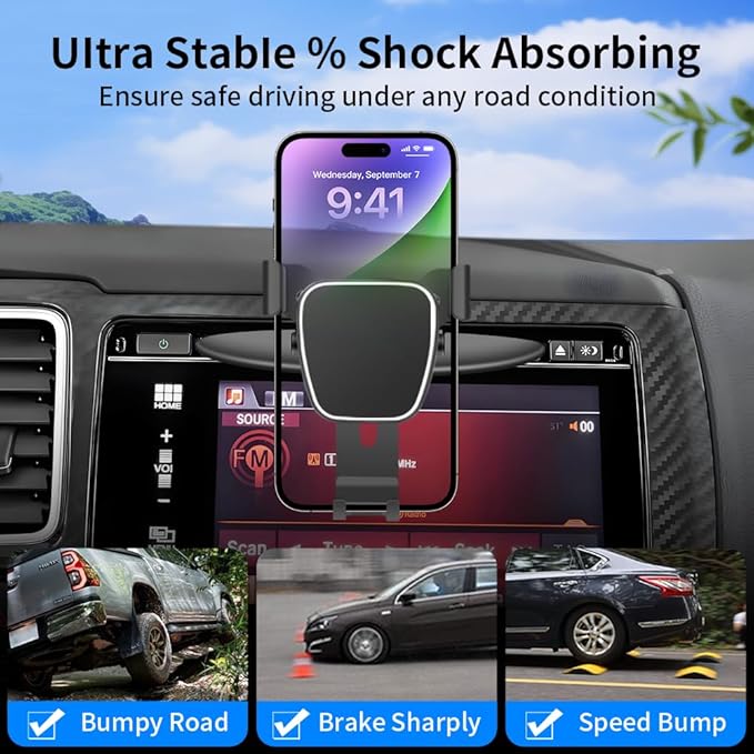 Car Phone Mount Holder for Honda Civic 2001-2015，Odyssey 2011-2017，Pilot 2003-2022 Auto Accessories Bracket Interior CD Slot Mount Mobile Cell Phone case【Not Fit Dashboard Without CD Player】