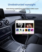 Gooseneck Car Cup Holder Tablet Mount, Truck Tablet Holder Cupholder Mount [Flexible Stable Long Arm] for 4-12.9" Tablets & Phones, iPad Pro/Air/Mini, Galaxy Tab, Fire HD, iPhone Series