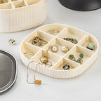 HALAFE Jewelry Box, 3-Layer Acrylic Jewelry Organizer with Handle, Clear Jewelry Boxes for Women Girls, Make up Organizer, Je