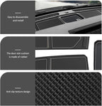 Auovo Dash Cover Tray Compatible with Ford Bronco Accessories 2021 2022 2023 2024 2025 2026 Bronco Silicone Dashboard Mat fit