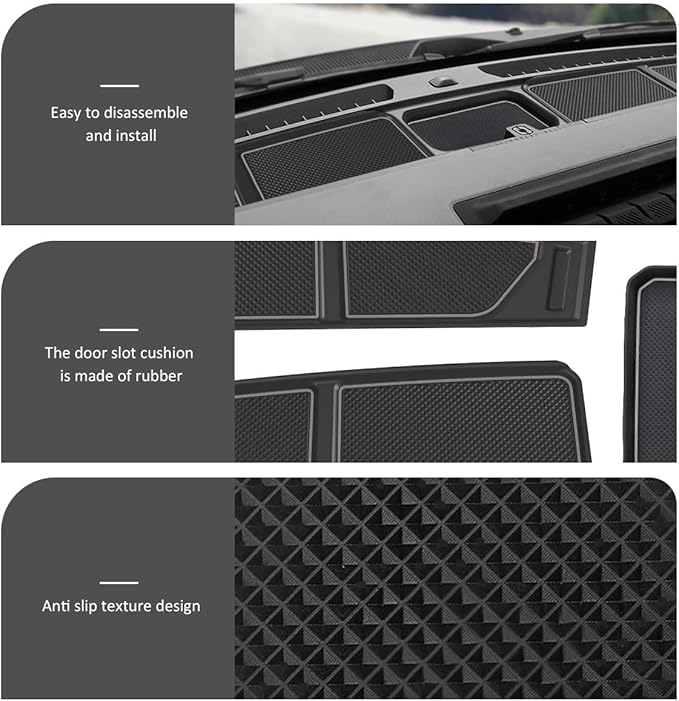 Auovo Dash Cover Tray Compatible with Ford Bronco Accessories 2021 2022 2023 2024 2025 2026 Bronco Silicone Dashboard Mat fit