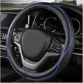 Car Steering Wheel Cover, 15 Inch Anti-Slip Breathable Leather Auto Steering Wheel Protector, Full Surround Soft Steering Whe