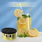 Car Air Freshener: Amalfi lemon Scent | Organic Cans | Odor Eliminator Essential | Long-Lasting | Strong Fragrance | For Home