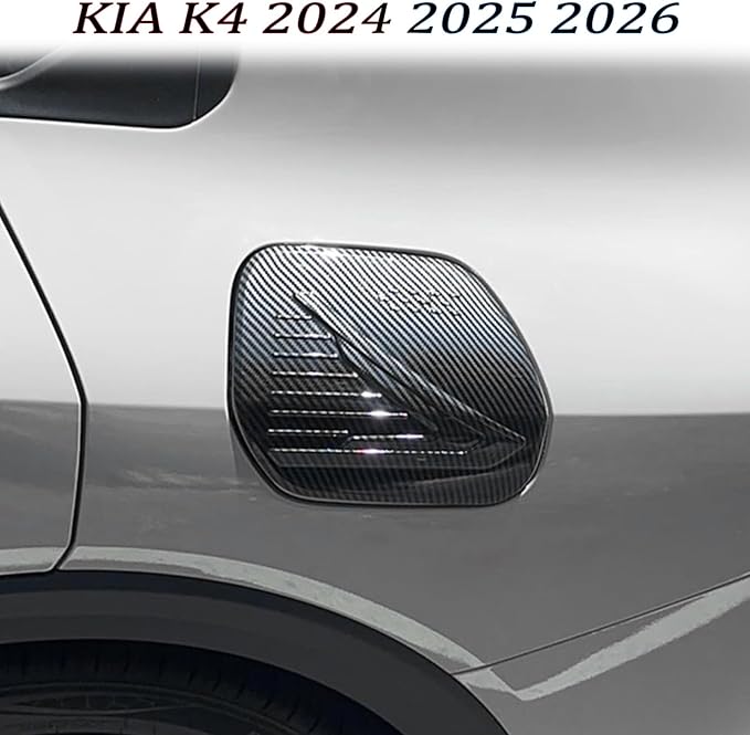 Fuel Tank Cap cover, For KIA K4 2024 2025 2026, Car Fuel Tank Cap Decoration Accessories - Carbon Fiber