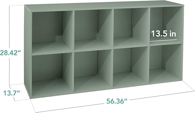 Best Choice Products Kids Bookcase 8-Cube Storage Organizer, 13.5in Shelf Opening, Bookshelf, Toy Storage, Customizable w/ 3 