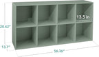 Best Choice Products Kids Bookcase 8-Cube Storage Organizer, 13.5in Shelf Opening, Bookshelf, Toy Storage, Customizable w/ 3 