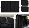 5Pcs Car Window Shades, 4 Pcs Car Side Window Sun Shades & 1 Rear Seat Divider Curtain with Storage Bag, UV Protection Baby Window Covers, Privacy Protection Window Screen Fit for Most of Cars