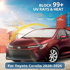 for Toyota Corolla 2020-2024 2025 2026 Windshield Sun Shade Front Window Shade Custom Fit Corolla Accessories Sun Visor Foldable Shade Blocks UV Rays Summer Must Have Car Accessories