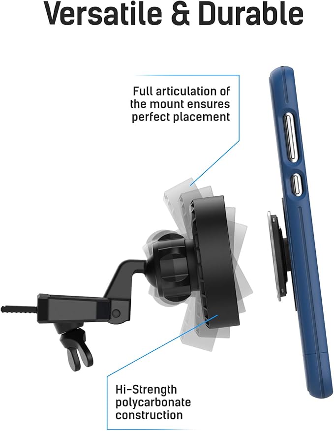 ENCASED LolliLockit CD Car Mount for Pop Phone Holder Grip, Magnetic Socket Holder (Patent Pending)