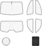 6pcs Thicken Full Car Window Shades for Toyota Camry 2012-2017，Accessories, Reflective Windshield Sunshade Window Covers for Side Rear,UV Block and Blackout Privacy for Camping