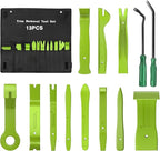 GOOACC 13PCS Nylon Trim Removal Tool Set for Bumper Fastener Rivet Clips Car Door Clip Panel Audio Video Dashboard Dismantle 