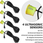LCD Parking Sensor Kit - Displays Data on Original Screen, Easy Rear Installation, Compatible with All Camera Formats (AHD, C