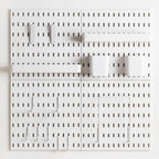 8-Pack 22"x44" Plastic Pegboard Panels Durable Modular Organizer Boards for Wall Storage, Garage, Workshop & Craft Room – Lig