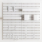 Pegboard Combination Kit for Wall Organizer, Wall Mounted Peg Board Kits for Kitchen, Bedroom, Office, &Bathroom, 4 Pieces Wh