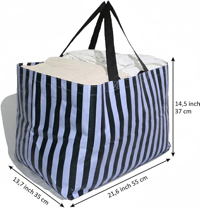 Reusbale shopping bags, extra large and heavy duty - 4 pcs