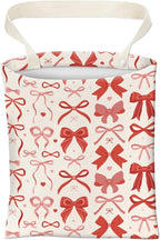 Car Trash Can, Cute Car Trash Bag, Hanging Car Organizer and Storage Bag, Trash Bin for Car Accessories, Vehicle, Travelling, Camping Cute Red Bow