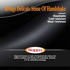 Carodi Latest Nappa Leather car Steering Wheel Cover, Stylish Non-Slip Leather car Interior 15 inches Universal (D-Shape,Blac