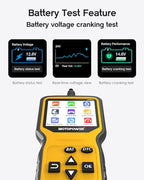 MOTOPOWER MP69033 Pro OBD2 Scanner Code Reader Check Engine Fault Light Diagnostic Scan Tool with Battery Tester