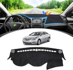 FIILINES Dash Cover for Hyundai Sonata 2011-2014, Dashboard Cover Sonata Accessories Suede Dash Cover Mat Sunshade Anti-Slip 