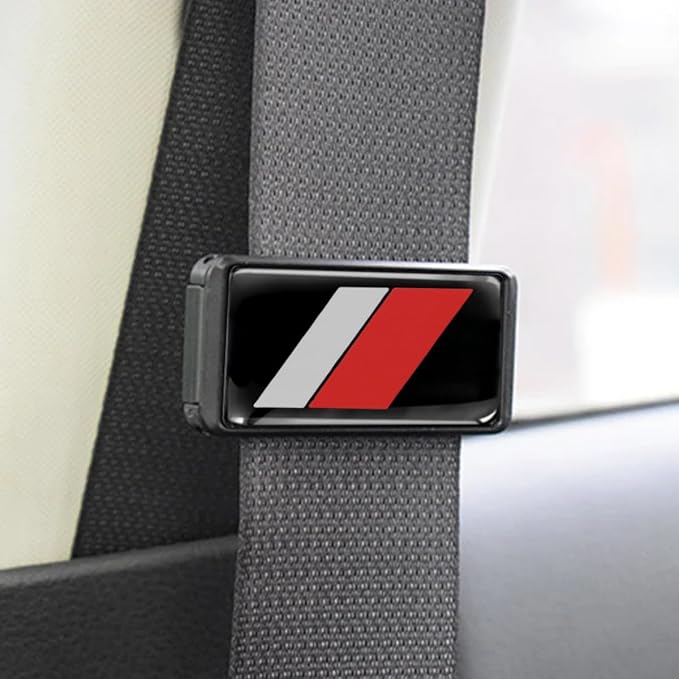 2PCS Tri-Color Car Seatbelt Adjuster for car Universal Car Seat Belt Pads Cover for More Comfortable Driving (C)
