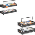 Yecaye 85L & 55L Under Bed Storage with Wheels, Hemp Grey