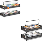 Yecaye 85L & 55L Under Bed Storage with Wheels, Hemp Grey