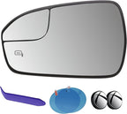 EAP Driver Side Mirror Glass Compatible with Ford Fusion 2013-2021, Heated Without Auto Dimming DS7Z17K707E DS7Z17K707F KS7Z17K707B DS7Z17K707G FO1324169