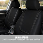 BELOMI Car Seat Covers Only, Breathable Premium Cloth Auto Seat Cover, Universal Front and Rear Seat Covers, Automotive Inter