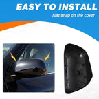 Car Door Rearview Mirror Cover Cap Housing Protective Cover For Exterior Mirrors Fit For Toyota Highlander 2008 2009 2010 2011 2012 2013(Gray Right Passenger Side)