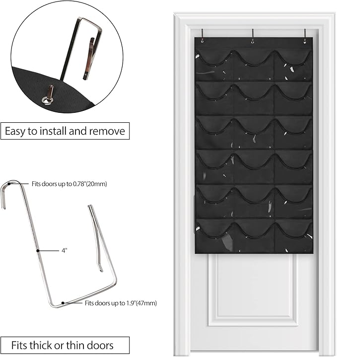 Dofilachy Hat Rack - Hat Organizer - Hat Racks for Baseball Caps, Visible Hat Holder - Baseball Hat Rack for Wall Door with 3